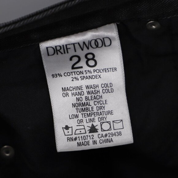 DRIFTWOOD Colette Straight Crop Jean Snake Print Dark Wash Raw Hem Size 28 - Picture 7 of 8